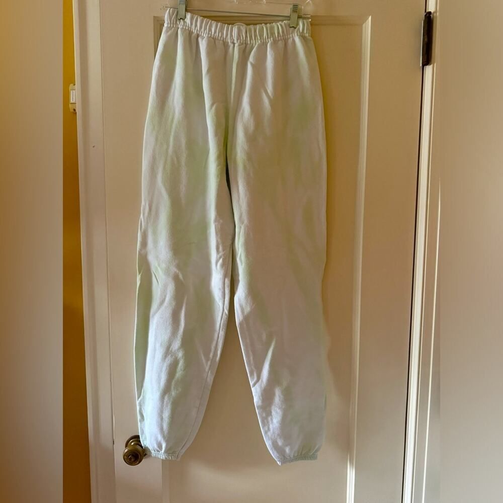 Hanes Premium faded tie dye sweatpants with elastic waist NWOT M